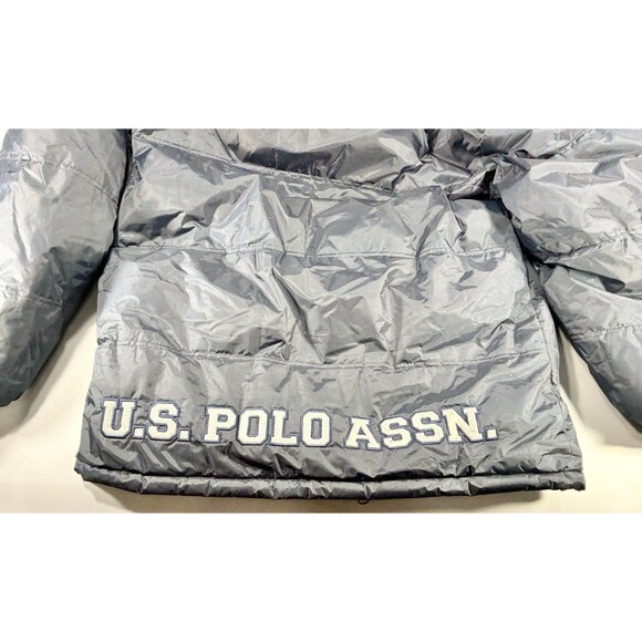 U.S. Polo Assn. Navy Blue Full Zip Insulated Puffer Jacket Men's Large - Picture 10 of 16